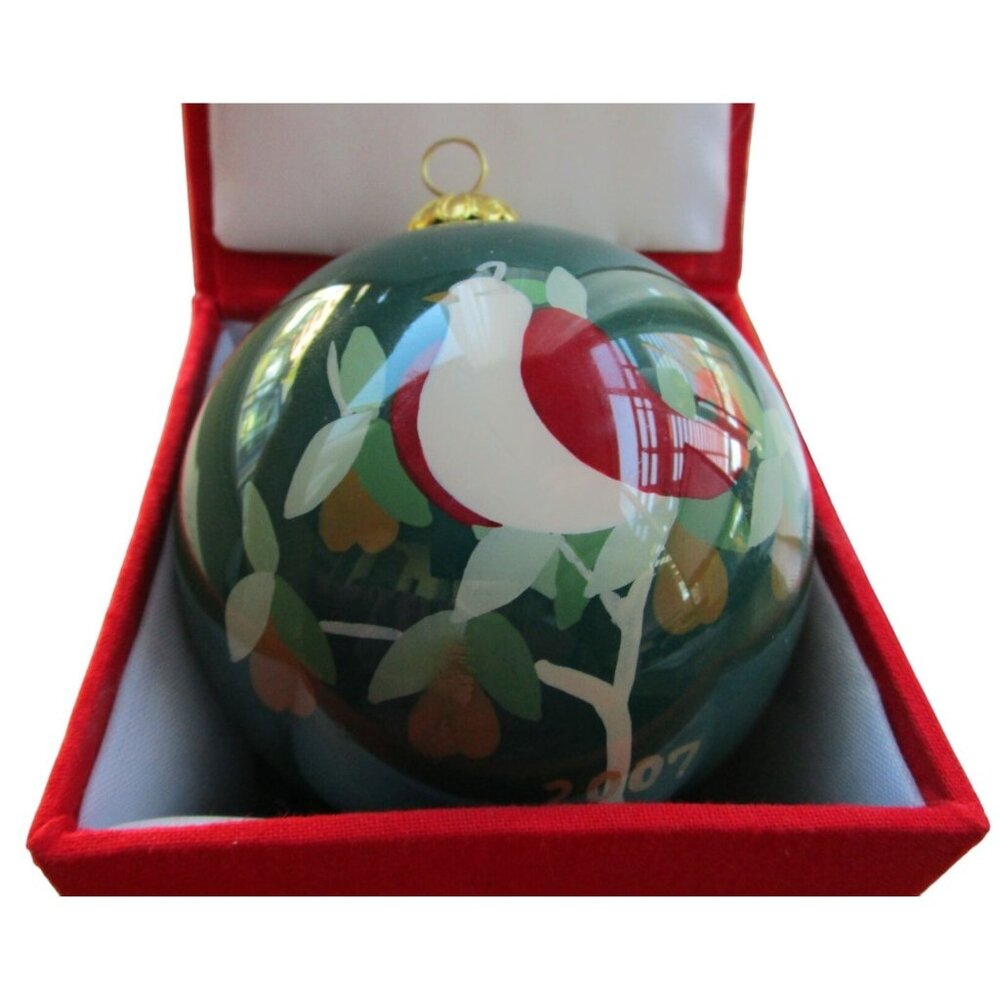 Vintage 2007 Dillards Christmas Ornament Partridge In A Pear Tree First Edition